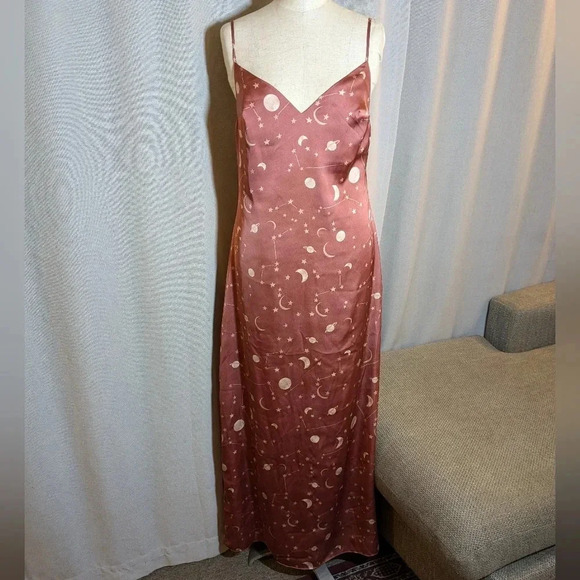 Lovers + Friends X Revolve Pink Constellation Dress Maxi Small Revival - Picture 3 of 10